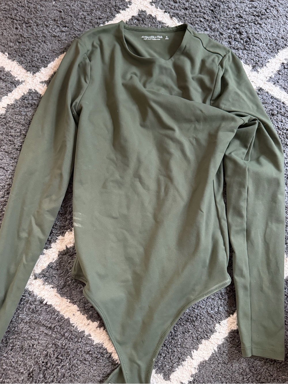 Abercrombie & Fitch Olive Green Scoop Neck Top